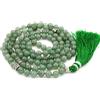 Generic Fukugems 108 mala tibetano collana per donne uomo, mala bracciale buddista, meditazione mala, green aventurine yoga mala