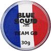 Blue Squid PRO Vernice per il viso - Rosso e bianco diviso (30 gm) Forniture professionali per il trucco a base d'acqua per adulti, bambini e SFX