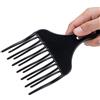 Towarm Pettine per capelli con inserto afro per capelli forcella per capelli pettine in plastica ad alta e bassa marcia, strumento per lo styling dei parrucchieri, 2 pezzi (nero,2 pezzi)