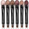 LUXAZA PRO Pennarello per ombretto neutro, set da 6 pezzi, marrone metallizzato, opaco, ombretto, eyeliner, matita illuminante - Grape WINE