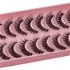 HICOCU Clear Band Ciglia finte 3D Fluffy Strip, D Curl Lash Strip, ciglia finte naturali, ciglia finte naturali Wispies Fluffy per ciglia finte, look naturale (DP16S)