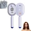 Generic Electric Spray Air Cushions Massage Comb for Hair Care,Electric Steam Brush,3-in-1 Self Cleaning Steam Essential Oil Brush,for Wet & Dry Hair, Portable Home Spa Styling Tool (Purple)