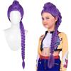 HshDUti Parrucca R-umi Kp-op Anime Hunters Per Bambini,Parrucca Cosplay Da Anime Hunters Per Donne E Uomini,Trecces Viola Realistiche Accessoris Cosplays Per Feste Di Natale,Regali Per La Fan Collection (A)