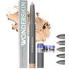 Wonderskin IYKYK Ombretto Stick - Ombretti In Stick A Lunga Tenuta, Ombretto Shimmer A Prova Di Movimento E Impermeabile Con Temperino Incorporato (Champagne)