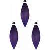 Gairyan Extension per Treccine Africane Pre Allungati Capelli Intrecciati 26 Pollici 3PCS Easy Braid Pre Stretched Braiding Trecce Texture Yaki Naturale Capelli Sintetici Professionali (Viola)