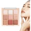 Fmzrbnih Palette Per Trucco Di Ombretti - Palette Per Trucco Con Glitter Scintillanti, Palette Per Ombretti Per Principianti | Ombretto In Polvere Opaco Dal Design Portatile A 9 Colori, Di Ombretti P