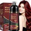 RILSIC Shampoo Capelli Vino Rosso per Capelli Grigi, 500 ml Hair Dye 3 in 1