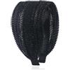 Txuolin Fasce Larghe Vintage Nere In Pizzo Lucido, Grandi Fasce Per Capelli Antiscivolo Eleganti, Accessori Per Capelli Moda Donna, 1 Unità