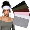 Kavya Fascia Capelli Donna Sport - 6 Pezzi Large Fasce Per Capelli Donna | 15cm Headband, Elastica Antiscivolo Moda, per Yoga Running Fitness Skincare Accessori per Capelli