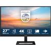 Philips Serie 1000 27E1N1900AE/00 Monitor PC 68,6 cm [27] 3840 x 2160 Pixel 4K Ultra HD LCD Nero (Philips 27E1N1900AE - Series monitor a LED 27 UHD [2160p] @ 60 Hz IPS 350 cd/mÃ‚Â² 1000:1 HDR10 4 ms 2xHDMI, USB-C al [27E1N1900AE/00]