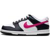 Nike Scarpe Dunk Low GS Bianco/Nero/Fuxia Unisex Adulto (39)