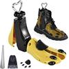 UHIAGREE Barella per scarpe, unisex, regolabile, unisex, con piedi larghi, colore: giallo, Giallo (confezione da 1 per donne taglia 9-14, uomo 8-13), Yellow(1 Pack for Women Size 9-14, Men's 8-13)