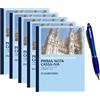 Dodici Blocchi Prima Nota Cassa e IVA A5 (14,8 x 21) - 2 Copie Autoricalcanti - 50 Moduli in Duplice Copia (50x2) - Registro Dare Avere Contabilità - CON PENNA TOUCH OMAGGIO Dodici12®