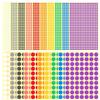YSJCHEBS 20 Adesivi Rotondi Colorati, Adesivi Per Codici, Adesivi Per Etichette, Adesivi Per Identificazione Di Classificazione, Adesivi Premio Per Bambini