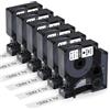 Aken 6x A45013 Nastro Compatibile con Dymo D1 Etichette 12 mm x 7 m 45013 S0720530 Compatibile con Dymo LabelManager 160 LM280 210D 420P, 45013S Nero su Bianco