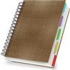 Yarotm Quaderno a Righe A5 - Quaderni a Spirale - 14x21cm Block Notes A5-100GSM Quaderni a Righe - 240 Pagine/120 Fogli Notebook Copertina Rigida - Marrone Taccuino A5 Diario di Viaggio