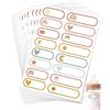 UEAVOID Etichette adesive personalizzate 320 pezzi, impermeabili, lavabili in lavastoviglie, design cuore arcobaleno per scuola, asilo, biberon e vestiti. Resistenti per identificazione facile.