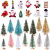 SYTTNUM Ornamenti Da Giardino In Miniatura Natale 26 Pezzi,Natale Miniature Di Natale Figurine,Resina Accessori Natalizie Statuetta Renne Babbo Natale Goblin Figurine Per Le Decorazioni Delle Feste Di Natale
