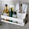 YIGII Mensola Doccia-Mensole Bagno, Mensola Doccia Senza Foratura Argento Organizzatore Doccia, SUS 304 Acciaio Inox