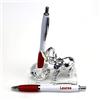 DLM Bomboniere DLM-32735 (Kit 6 Pezzi) PortaPenne in Vetro e Cristallo con Penna e Elefante Elefantino Laurea Scrivania bomboniera