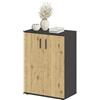 AVANTI TRENDSTORE - Sarre - Bellissimo comò rustico in 3 colori e varie miusure. A due ante battenti e un ripiano interno. Dimensioni LAP ca. 60x83x35 cm