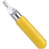 Minhe Raschietto per smusso a doppio angolo per kit di plastica, strumento di rimozione di stampi in lega e strumento di finitura dei bordi, 4,3 cm (giallo)