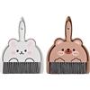 Vauki Scopa da tavolo con paletta, set da 2 mini scopa e paletta, piccola scopa e paletta, pulizia delle superfici del tavolo, set portatile da tavolo per cucina, ufficio, scuola, pulizia animali