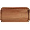 Vauki Vassoio rettangolare in legno piccolo, vassoio da portata in legno, piatto in legno di acacia, mini vassoio in legno, decorazione da cucina, vassoio organizer, vassoio decorativo in legno per frutta