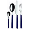 Mepra Set Posate 24 Pezzi Fantasia Flatware, Servizio Posate Acciaio Inox 18/10 Made in Italy, Design Moderno Elegante, Forchette Cucchiai Coltelli per Tavola e Cucchiaini da Caffè