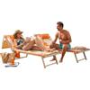 l&j Telo Mare Piscina in Microfibra con Angoli Elasticizzati Pratico E Leggero Tasche Laterali Comode E Cuscino Gonfiabile Coprilettino Sdraio Tinta Unita E Fantasie 190x70 cm (4)