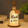 Azyvum Luci per Bottiglie di LED Vetro,Bottiglia dei Desideriper Decorazioni Bottiglia Luminosa a LED con Frasi per Ragazze Donne Feste di Compleanno e Natale (Luce Fortunata)