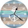 Generic Orologio da parete a tema mare - Orologio decorativo retrò costiero, diel classico ispirato all'osean | Caratteristica della cornice testurizzata, beneficio atmosfera rilassata, camere da
