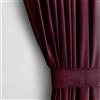 AmeliaHome, tenda in velluto 140 x 245 cm, rosso vinaccia, 1 unità Tenda oscurante con occhielli, in velluto, decorazione per finestre, semplice e luminosa.