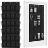 SLIAXINT Scarpiera Salvaspazio da Porta con 24 Tasche, Organizer Scarpe Sospeso Multifuzione, Porta Scarpe da Porta Pieghevole con 4 Ganci, Organizer Salvaspazio per Camera Bagno Ingresso Casa