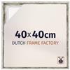 Dutch Frame Factory - Cornice a cassetta per tela - Bianco Vintage - Compatibile con telaio - MDF - Lausanne