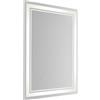 MELAQULY Specchio con illuminazione, specchio da bagno con illuminazione, rettangolare, 50 x 70 cm, specchio LED con 3 colori di luce, dimmerabile, 3000 K-6000 K, interruttore touch