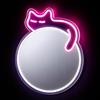 SWITCH U HI BEAUTY! Specchio Gatto LED Neon da Parete, Specchio Decorativo Acrilico Luminoso - 32x40,7 cm - Specchio Neon Camera Ragazza, Idea Regalo Donna