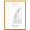 Duisburger-Rahmen24 Cornice portafoto in legno sottile, 16 x 21 cm, arancione lucido, con vetro sintetico infrangibile e anti-riflesso | cornice per poster, puzzle | collage fotografico DR121