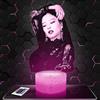 Lampephoto.fr - Lampada 3D Jennie B. Pink Decorazione per Camera da Ragazza Lampada 3D Jennie B. Pink oggetto K-Pop Corea Pop Coreana Idea Regalo Deco Luce Notturna Tattile, Decorazione Regalo. TOP