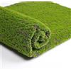 HaloModora Pannello da Parete in Muschio Artificiale, 100 x 100 cm, Tappeto erboso Finto Verde per Decorazione di casa, Negozio, Patio e Ufficio (colorato)