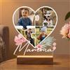 Pictalia - Lampada Personalizzata con Foto - Regalo Festa Della Mamma - Stampa ad Alta Definizione - Regali Festa Della Mamma Personalizzato Originali - Luce Notturna con Foto e 2 Basi a Scelta