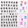 CRASPIRE Lettere Timbri Trasparenti Alfabeto Timbro in Gomma Siliconica Sigillo Timbri in Silicone Trasparente per Journaling Card Making Friends DIY Scrapbooking Photo Frame Album Decor