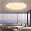 EACLL Plafoniera LED Soffitto, Lampada da Soffitto, Ø30CM 24W 3000K, 2700LM, IP44 Luce Bianco Caldo, Rotonda Bianco Plafoniera Bagno, Non Dimmerabile, per Cameretta, Cucina, Soggiorno, Balcone