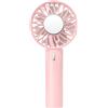 Vootnifig Ventilatore portatile ricaricabile USB a 3 velocità, 2000 mAh, portatile, ultra silenzioso, con cinghia per appenderlo, per viaggi, ufficio, attività all'aperto (rosa)