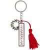 PuntoCasaStore 12 pz Ciondolo zama Smaltata Laurea Corona Alloro Tag INFORMATICA 6 cm con Portachiavi Decorazione bomboniera segnaposto