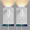 kieyeeno Lampada da Lettura a LED Supporto per Pentole Applique da Parete a LED, 2 pz eReader da Comodino con Interruttore e Porta di Ricarica USB, Illuminazione Ambiente Camera da Letto Faretto