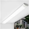 Qsmile Striscia Luminosa A LED, 32W, 3550lm, 1,2m, Luce Bianca Fredda Fe 6500K, Tubo LED IP40, Installazione Semplice, Adatta Per Casa E ufficio