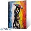 Tucocoo Ombrello per Amanti Dipinto con Numeri per Adulti, Kit per Pittura a Olio Fai da Te su Tela con Graffiti, con Pennelli e Pigmenti Acrilici, Immagine di Arte Urbana Arcobaleno per la