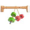 Generico Asta per Tende Regolabile - Asta telescopica in Acciaio Inossidabile per Tende da Bagno e Finestra, Non necessita di Foratura, Lunghezza Regolabile (Arancione, 50-75 cm)