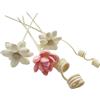 SKYPRO Set di Bastoncini in Rattan con Fiori Artificiali Fragranze Senza Fiamma Bastoncini per Diffusore Reed Bastoncini Diffusore Oli Essenziali Aroma Ornamenti Fai Da Te Decorazione per la Casa